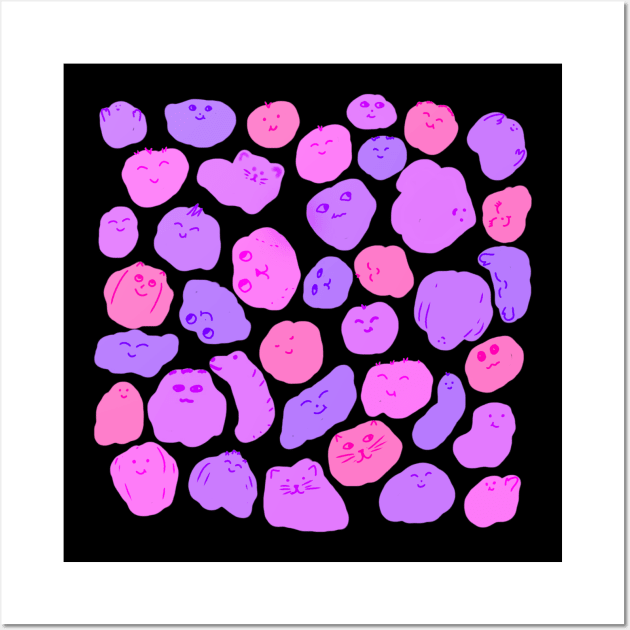 Twitchy's Pink Rock Friends Wall Art by xTw1tch3y